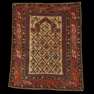 antique caucasian prayer rug DAGHESTAN