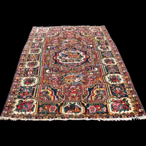tappeto-antico-persiano-Bakhtiyari-Fara-Downbeh-gol-farang