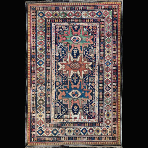 tappeto caucasico shirvan lesghi antico